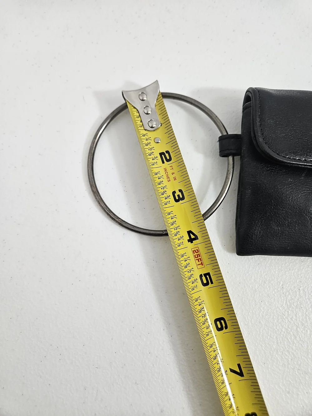 Victoria's Secret Black Wristlet Wallet Clutch Silver Ring Vintage Y2K